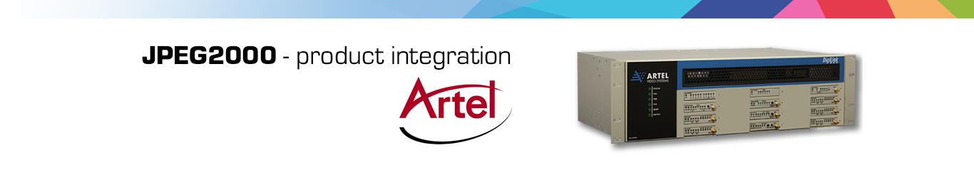 Artel Video Systems integrates JPEG2000 compression capabilities into DigiLink utilizing intoPIX high performance IP-cores